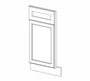 AW-BDCF36K-FL Ice White Shaker Base Diagonal Sink Front* (Special order item, eta 4-5 weeks)