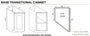 AW-BTC12R Ice White Shaker Transitional Base Cabinet