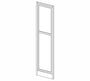 AW-EPWP2484D Ice White Shaker Wall End Doors for 84"H Pantry