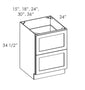 PH-2DB30 Petit Oak Drawer Base Cabinet
