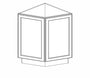 AH-AB24 (Base) Homestead Oak Shaker Angle Base Cabinet