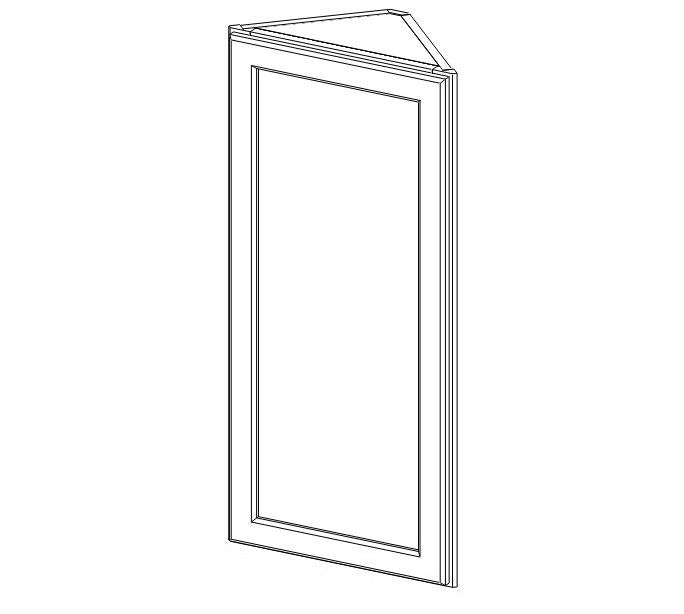 Product image showing angle wall cabinet