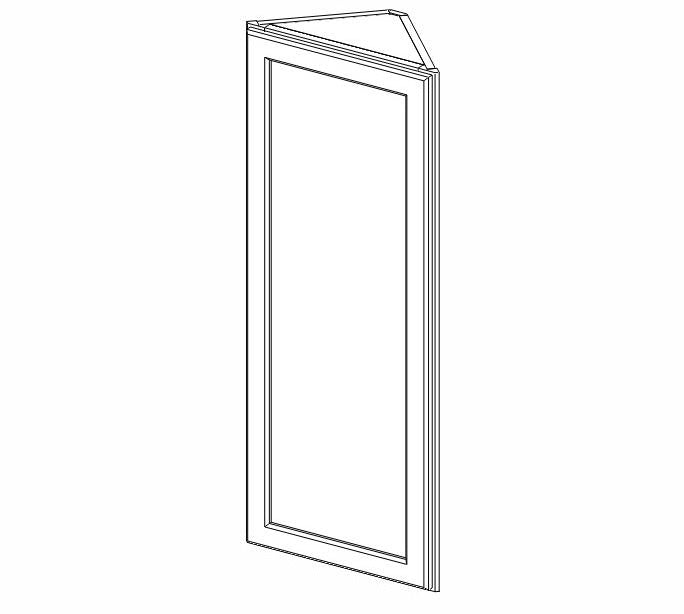TW-AW42 Uptown White Angle Wall Cabinet