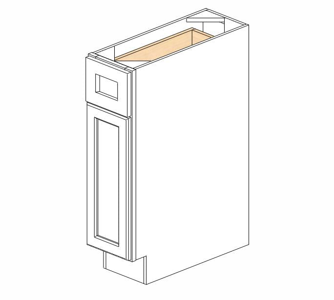 AZ-B09 Champagne Shaker Base Cabinet