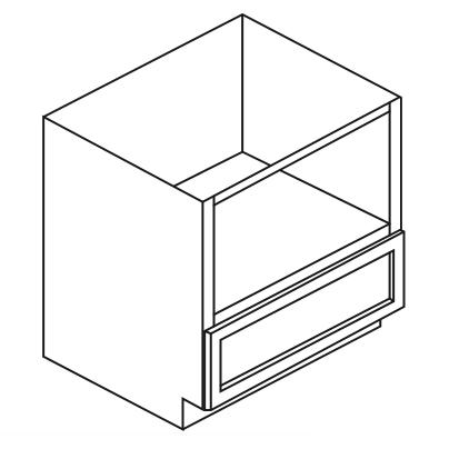 AE-B27MW Estate Brown Shaker Microwave Base Cabinet