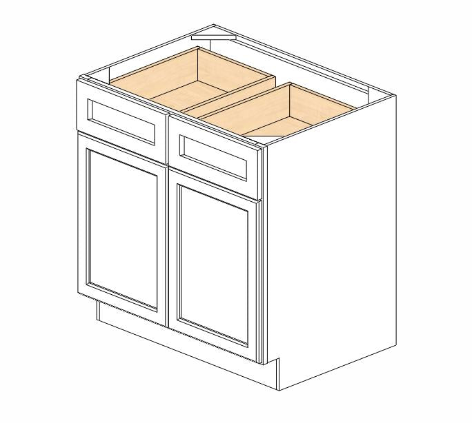 AZ-B33B Champagne Shaker Base Cabinet