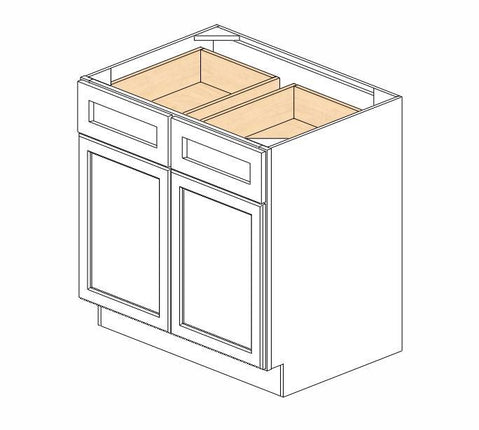 AW-B33B Ice White Shaker Base Cabinet