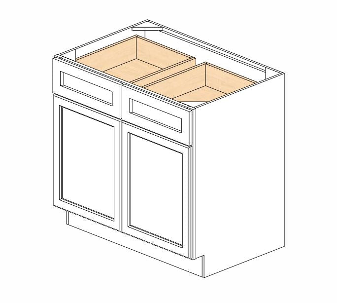 AZ-B36B Champagne Shaker Base Cabinet