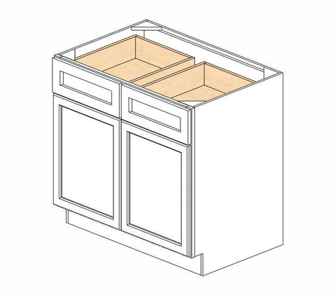 AW-B36B Ice White Shaker Base Cabinet