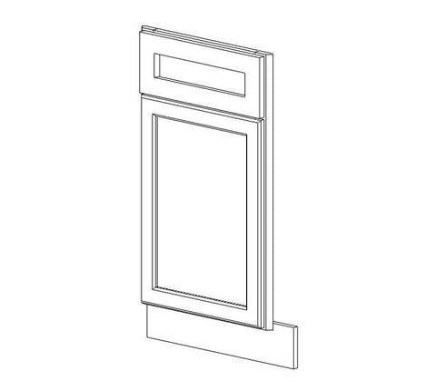 AW-BDCF36K-FL Ice White Shaker Base Diagonal Sink Front* (Special order item, eta 4-5 weeks)