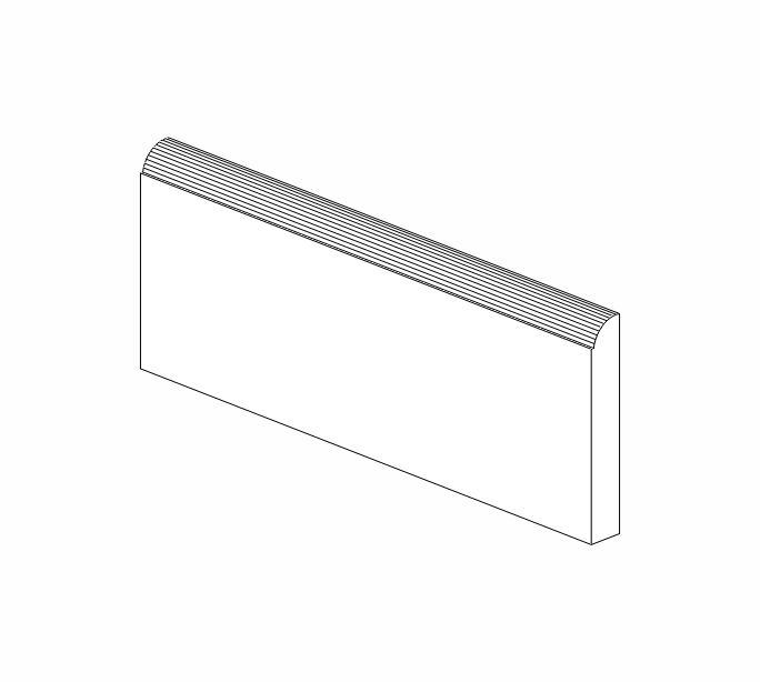 AW-BM4-1/2"-5/8" Ice White Shaker Base Molding