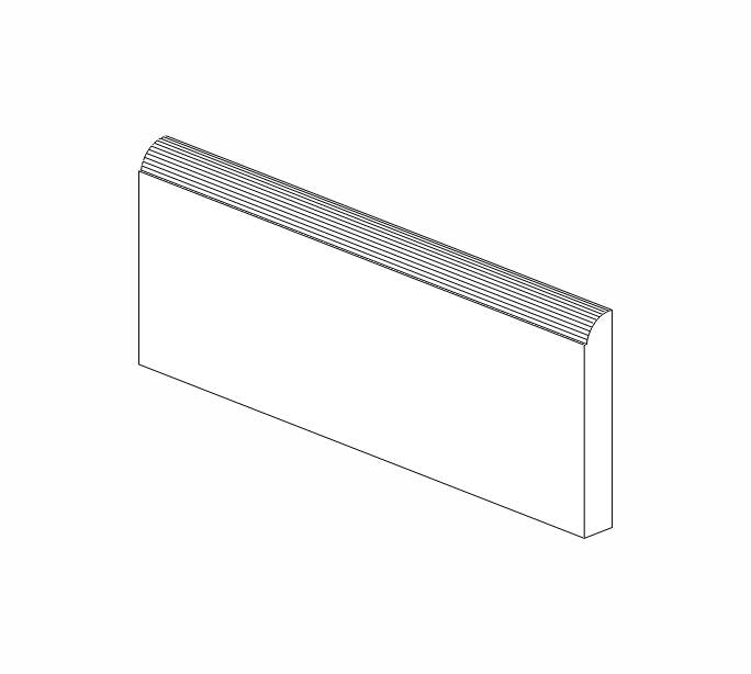 AH-BM4-1/2"-5/8" Homestead Oak Shaker Base Molding