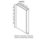 PH-CLB334-1/2 Petit Oak Column Box Base