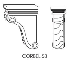 AP-CORBEL58 Pepper Shaker Corbel