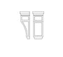 AZ-CORBEL75L Champagne Shaker Corbel