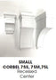 AW-CORBEL75L Ice White Shaker Corbel* (Special order item, eta 4-5 weeks)