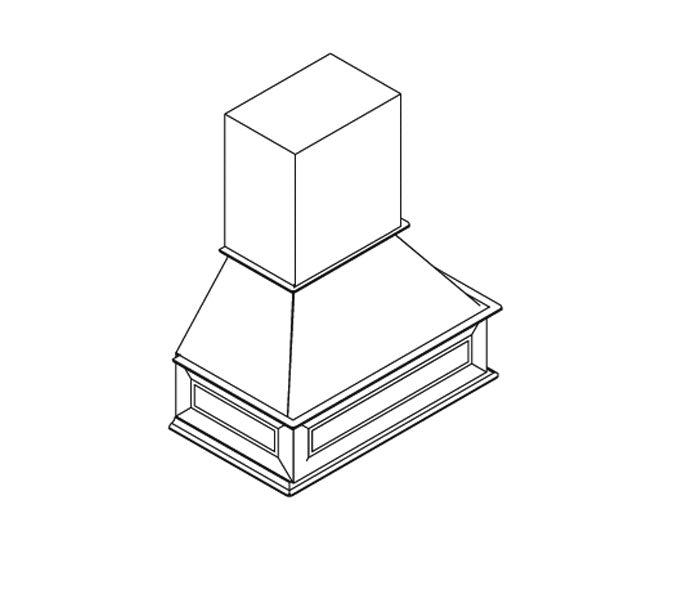Product image showing wood hood
