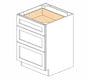 PW-DB24(3) Petit White Shaker Drawer Base Cabinet