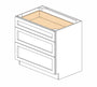 PW-DB36(3) Petit White Shaker Drawer Base Cabinet