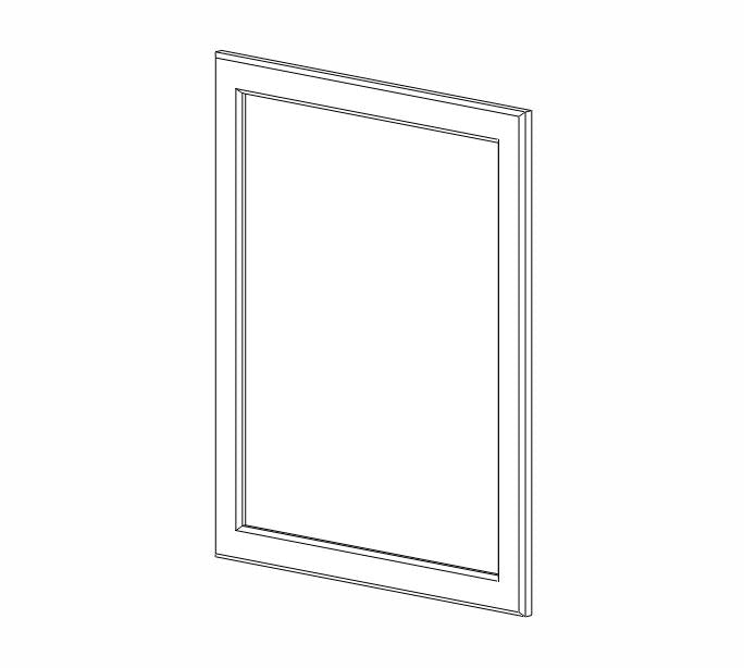 AR-EPB24D Woodland Brown Shaker Base End Door