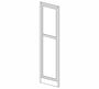 AH-EPWP2496D Homestead Oak Shaker Wall End Doors for 96"H Pantry