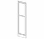 AZ-EPWP2496D Champagne Shaker Wall End Doors for 96"H Pantry