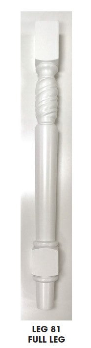 GW-LEG81 Gramercy White Decorative Leg