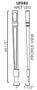 AZ-LEG82 Champagne Shaker Decorative Half Leg