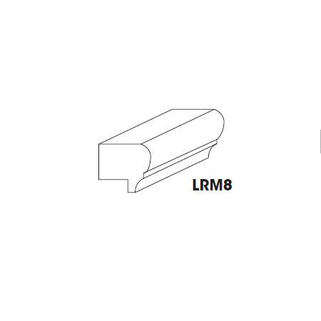 AW-LRM8 Ice White Shaker Light Rail Molding