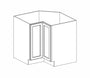 AZ-LS3612S Champagne Shaker Corner Base Lazy Susan Cabinet w/ Fixed Shelf