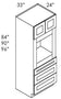 AX-OC3396B Xterra Blue Shaker Single Oven Cabinet