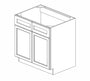 AW-SB33B Ice White Shaker Sink Base Cabinet