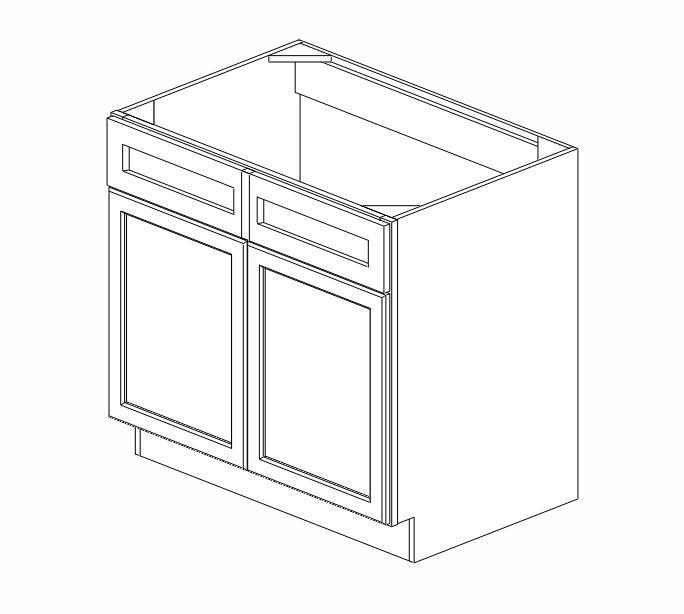 Product image showing sink base cabinet