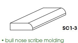TW-SC1-3 (SM) Uptown White Scribe Molding