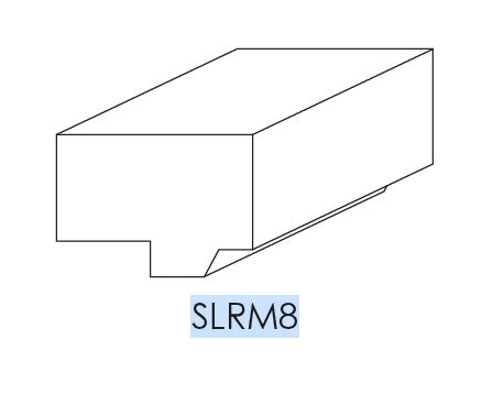 AW-SLRM8 Ice White Shaker Light Rail Molding