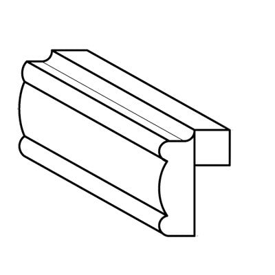 AB-TLRM8 Lait Grey Shaker Light Rail Molding