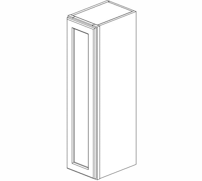 AZ-W0936 Champagne Shaker Wall Cabinet