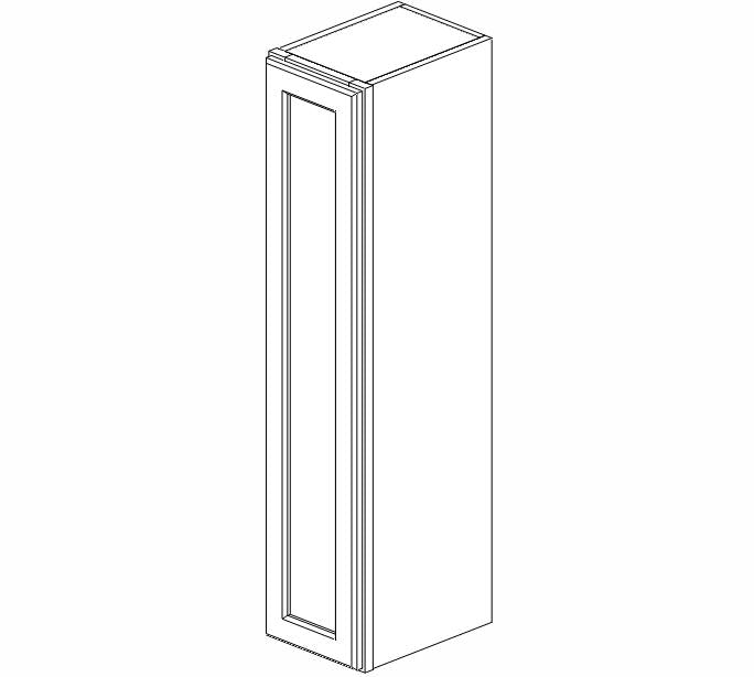 AZ-W0942 Champagne Shaker Wall Cabinet