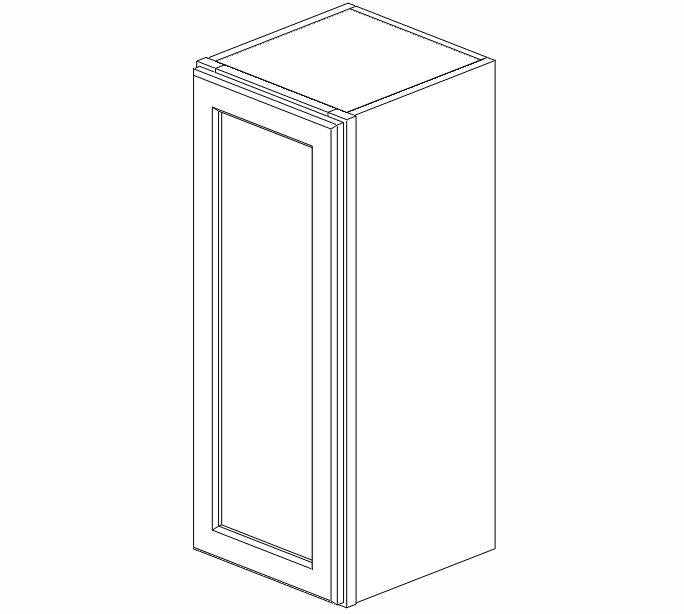 AZ-W1230 Champagne Shaker Wall Cabinet