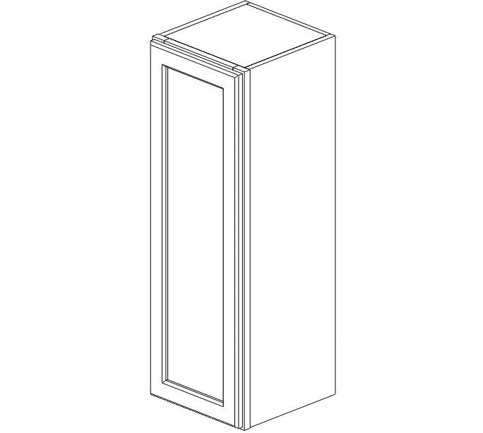 AZ-W1236 Champagne Shaker Wall Cabinet