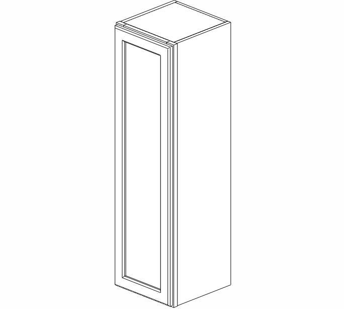 AW-W1242 Ice White Shaker Wall Cabinet