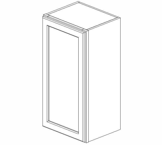 AZ-W1530 Champagne Shaker Wall Cabinet