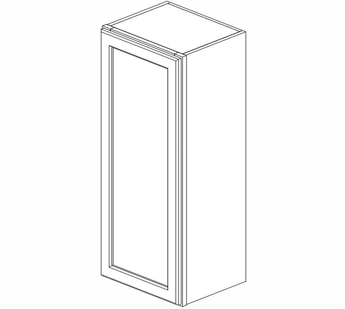 AZ-W1536 Champagne Shaker Wall Cabinet