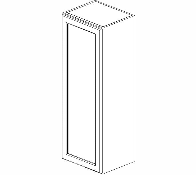 AZ-W1542 Champagne Shaker Wall Cabinet