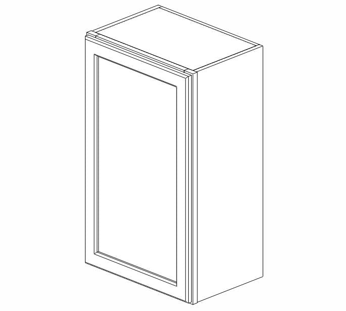 AZ-W1830 Champagne Shaker Wall Cabinet