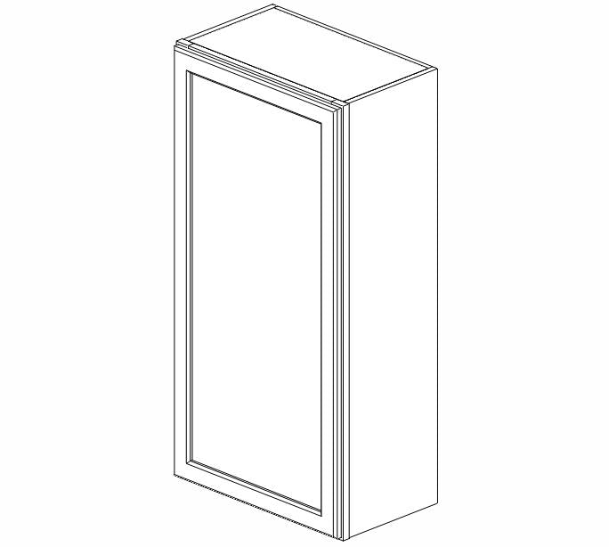 AZ-W2142 Champagne Shaker Wall Cabinet