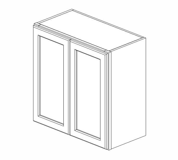 AW-W2424B Ice White Shaker Wall Cabinet* (Special order item, eta 4-5 weeks)