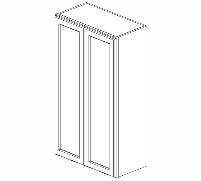 AZ-W2442B Champagne Shaker Wall Cabinet