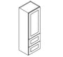 PH-W2D1848 Petit Oak Wall Cabinet w/2 Drawers