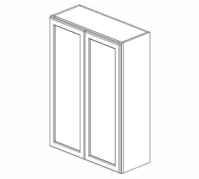 AW-W3042B Ice White Shaker Wall Cabinet